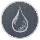 Icon: Wasser auf Schiefer